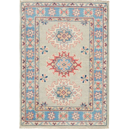 Tappeto Kazak Afghanistan beige grigio 64x90