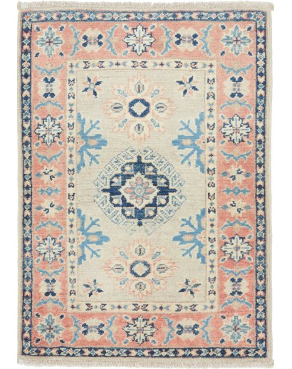 Tappeto Kazak Afghanistan beige bianco 61x86