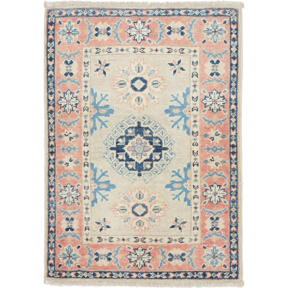 Tappeto Kazak Afghanistan beige bianco 61x86
