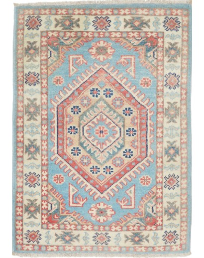 Tappeto Kazak Afghanistan beige bianco 61x85