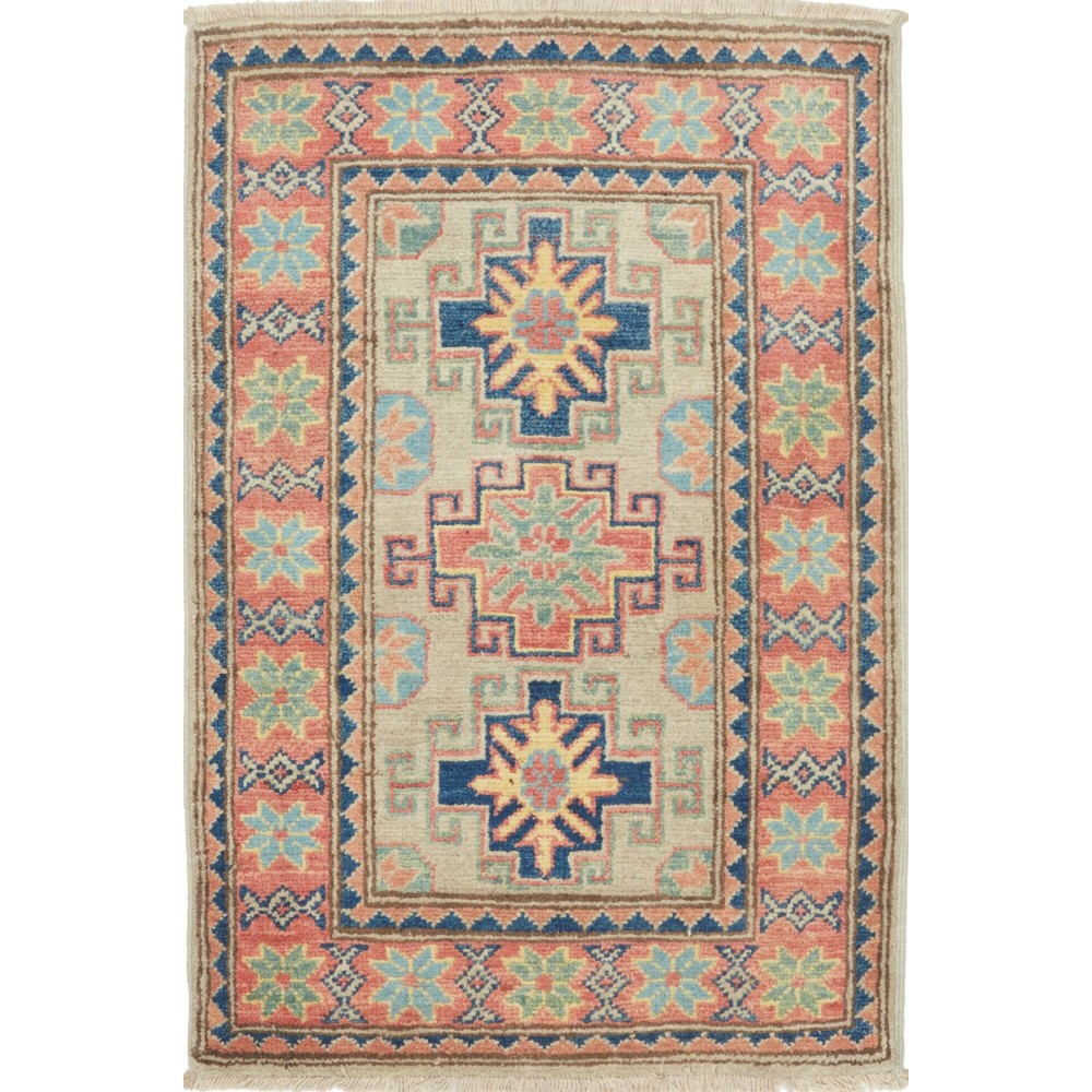 Tappeto Kazak Afghanistan marrone 57x87 Tappeto Kazak Afghanistan marrone 57x87