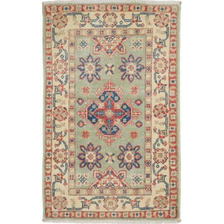 Tappeto Kazak Afghanistan marrone azzurro 57x91