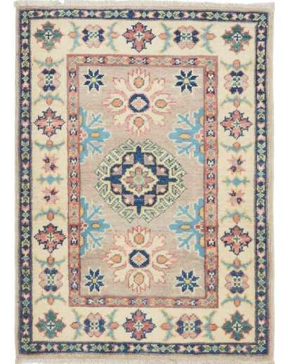 Tappeto Kazak Afghanistan marrone beige 61x86