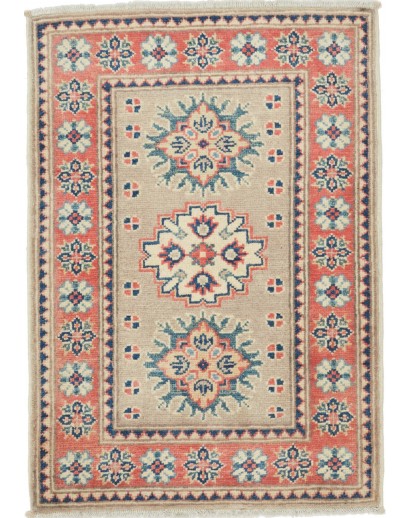 Tappeto Kazak Afghanistan marrone rosso 64x90