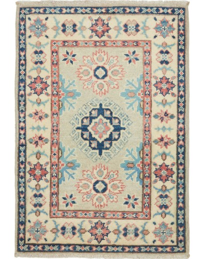Tappeto Kazak Afghanistan marrone grigio 62x97