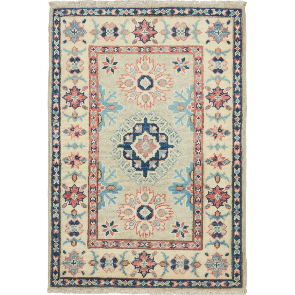 Tappeto Kazak Afghanistan marrone grigio 62x97 Tappeto Kazak Afghanistan marrone grigio 62x97
