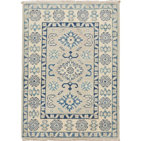 Tappeto Kazak Afghanistan beige azzurro 66x93