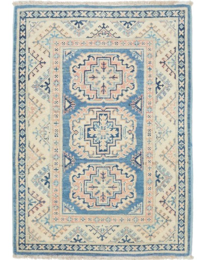 Tappeto Kazak Afghanistan beige grigio 63x92