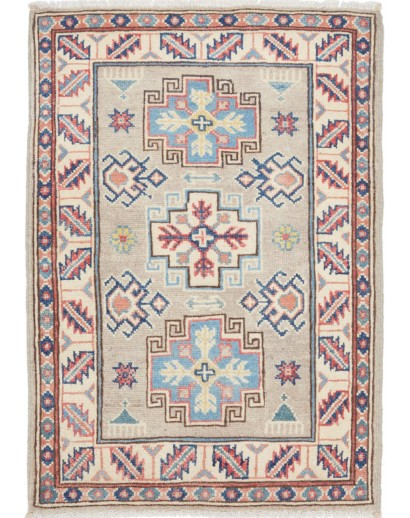 Tappeto Kazak Afghanistan beige bianco 61x91
