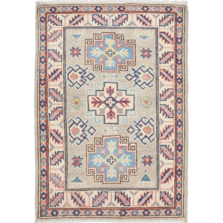Tappeto Kazak Afghanistan beige bianco 61x91