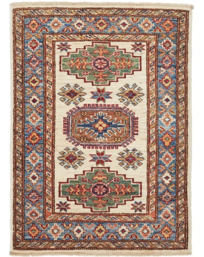 Tappeto Kazak Fine Pakistan azzurro arancione 59x90