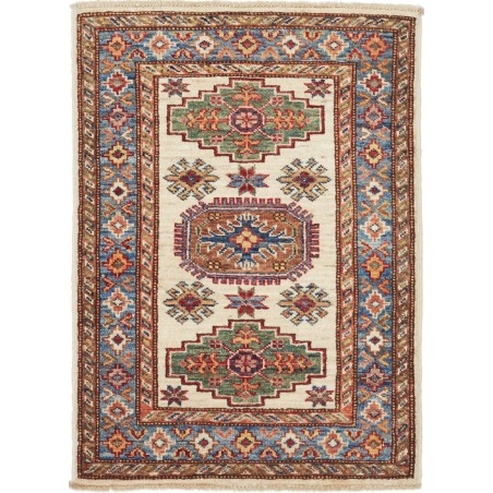 Tappeto Kazak Fine Pakistan azzurro bianco 63x87