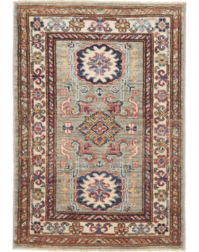 Tappeto Kazak Fine Pakistan marrone azzurro 62x88