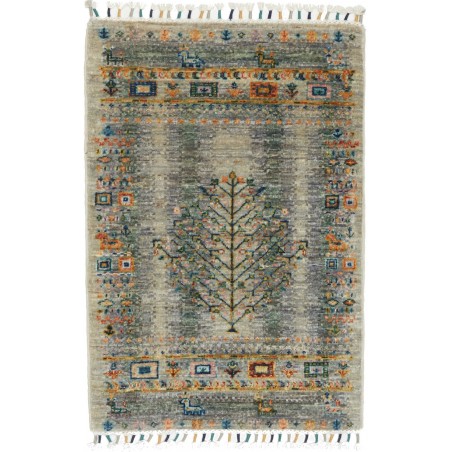 Tappeto Siva Pakistan bianco grigio 60x90