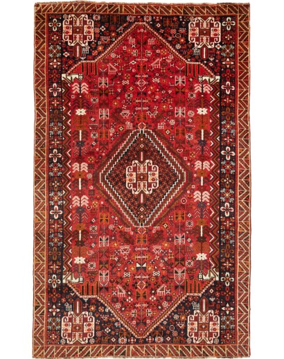 Tappeto Shiraz Fine Persia marrone blu 158x257