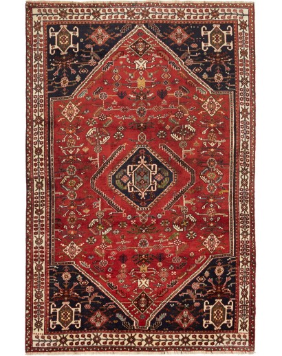 Tappeto Shiraz Persia marrone giallo 158x246