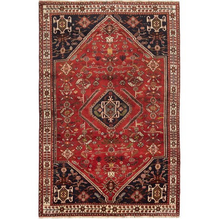 Tappeto Shiraz Persia marrone giallo 158x246