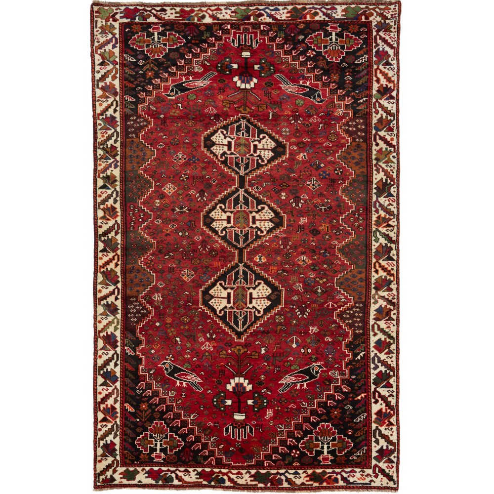Tappeto Shiraz Fine Persia marrone 167x268 Tappeto Shiraz Fine Persia marrone 167x268