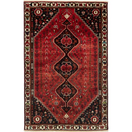 Tappeto Shiraz Persia marrone giallo 163x253