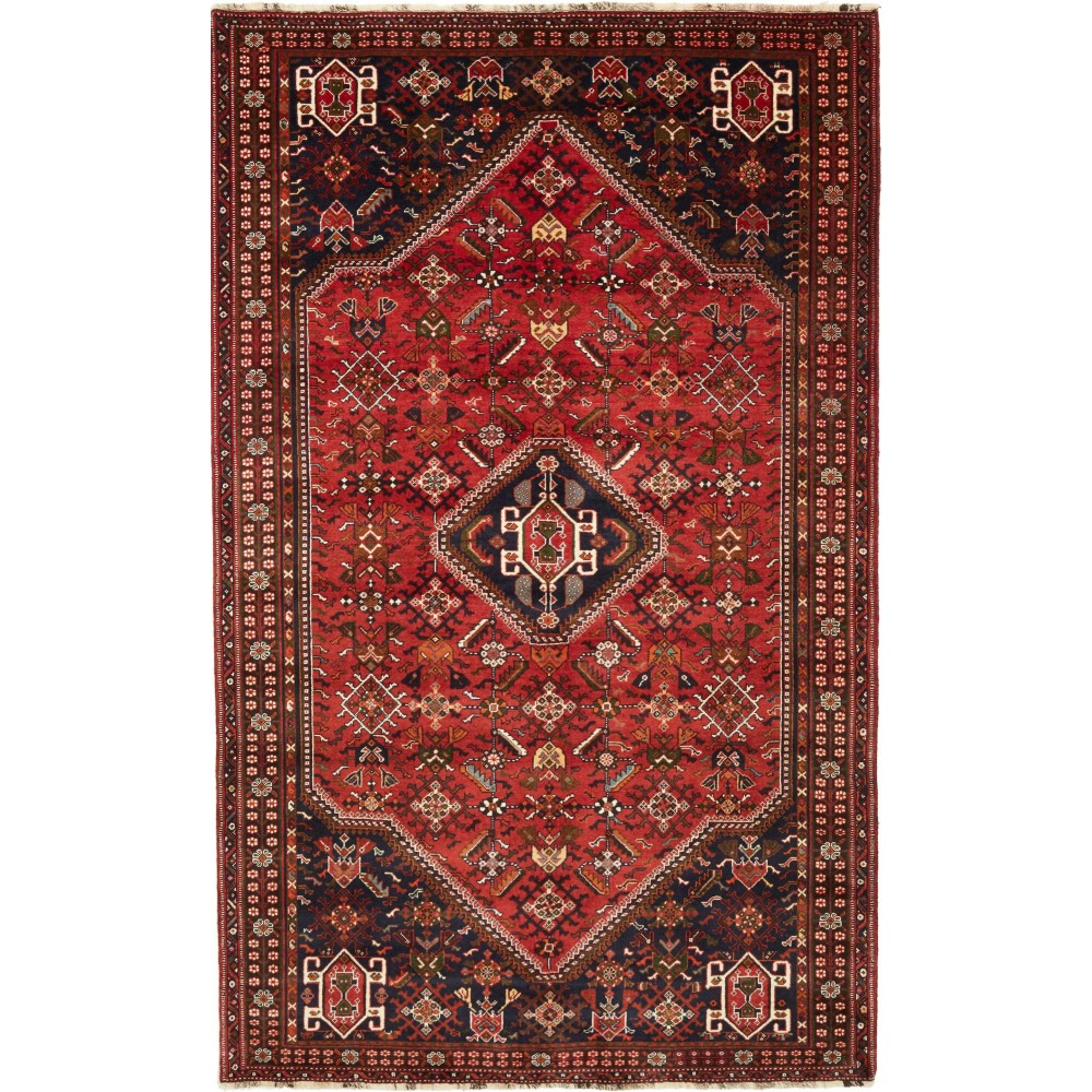Tappeto Shiraz Fine Persia marrone giallo 160x262 Tappeto Shiraz Fine Persia marrone giallo 160x262