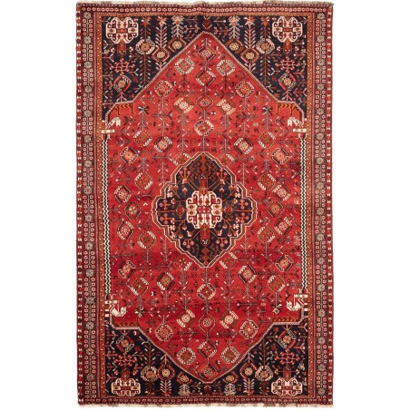 Tappeto Shiraz Fine Persia marrone giallo 160x255
