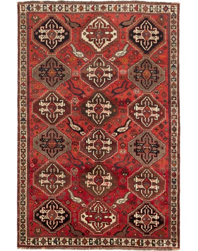 Tappeto Shiraz Fine Persia marrone giallo 168x254