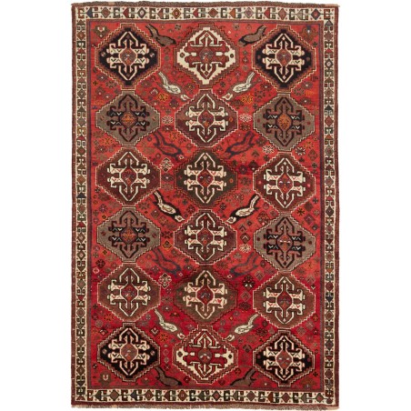 Tappeto Shiraz Fine Persia marrone giallo 168x254