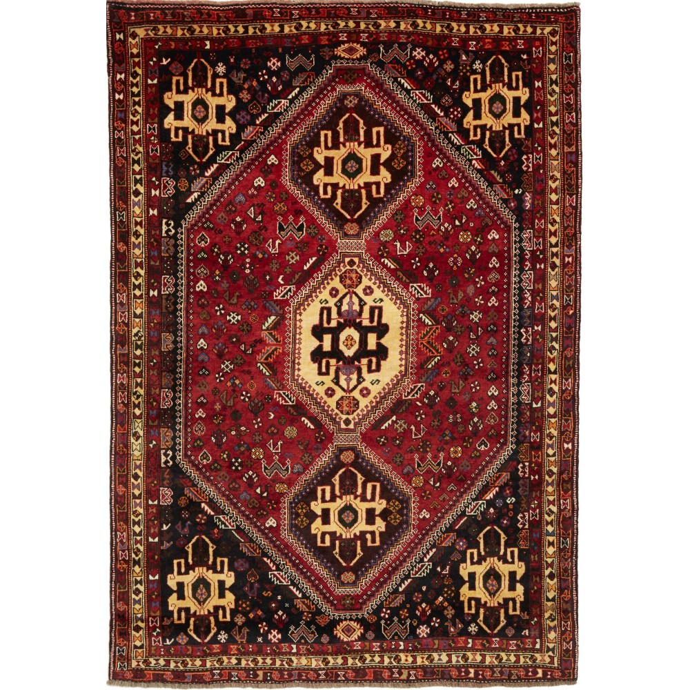 Tappeto Shiraz Persia marrone 174x253 Tappeto Shiraz Persia marrone 174x253