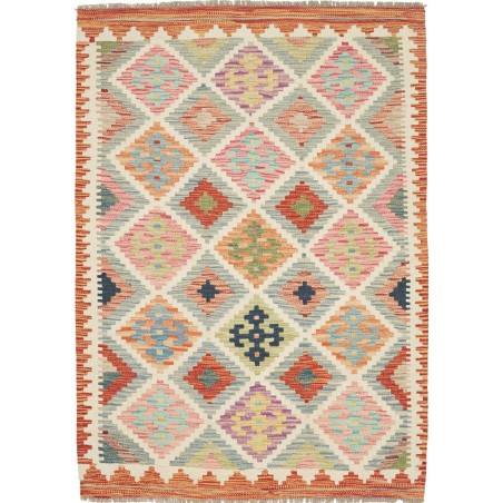 Tappeto Kilim Afghanistan marrone beige 102x147