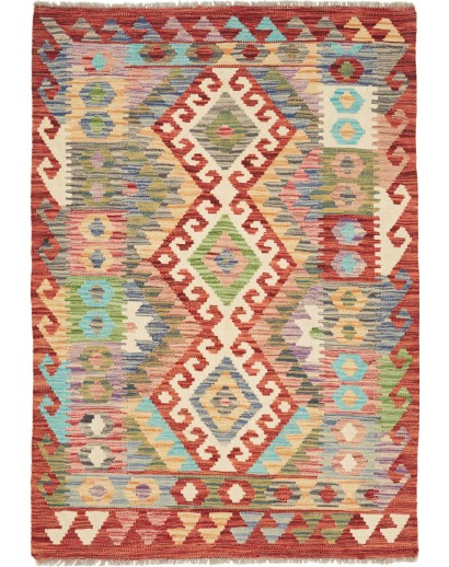 Tappeto Kilim Afghanistan marrone 102x149