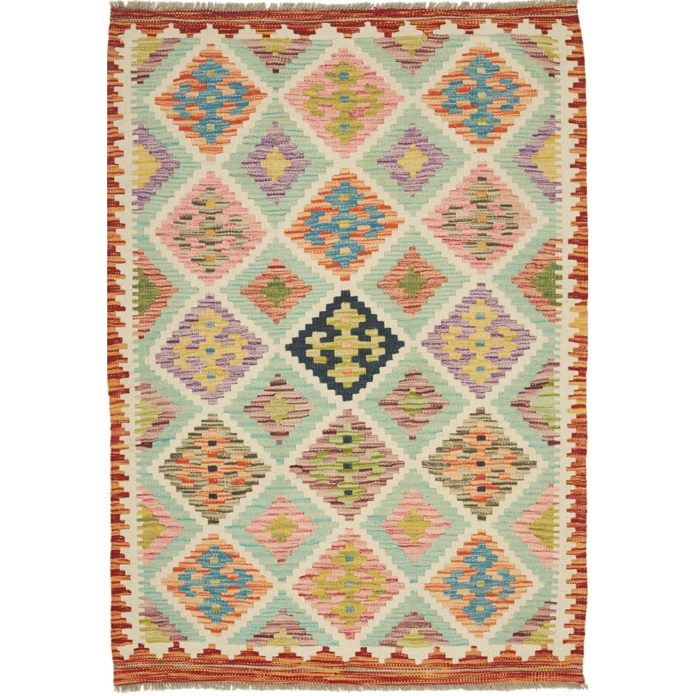 Tappeto Kilim Afghanistan marrone beige 104x150