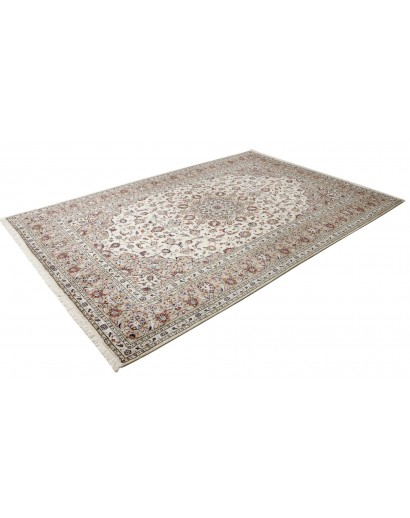 Tappeto Kashan Persia beige grigio 200x295