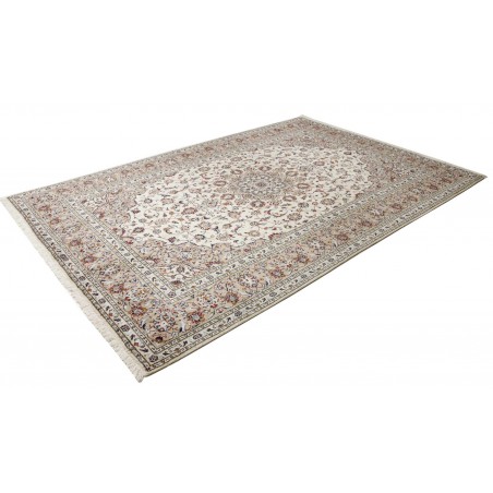 Tappeto Kashan Persia beige grigio 200x295