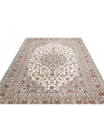 Tappeto Kashan Persia beige grigio 200x295
