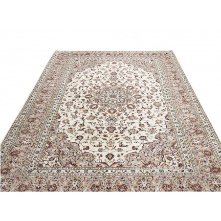 Tappeto Kashan Persia beige grigio 200x295
