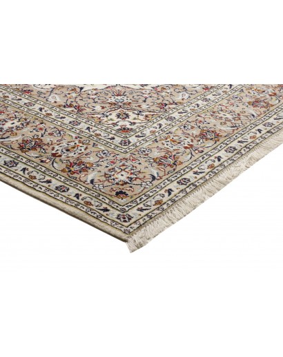 Tappeto Kashan Persia beige grigio 200x295