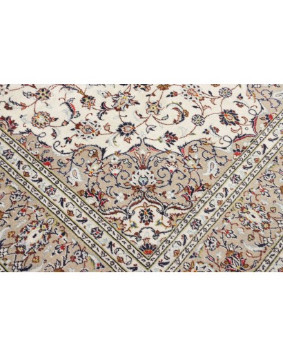 Tappeto Kashan Persia beige grigio 200x295