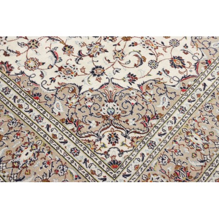 Tappeto Kashan Persia beige grigio 200x295