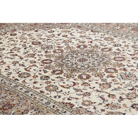 Tappeto Kashan Persia beige grigio 200x295