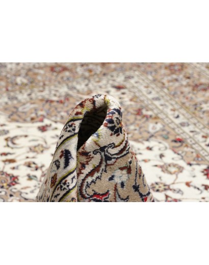 Tappeto Kashan Persia beige grigio 200x295