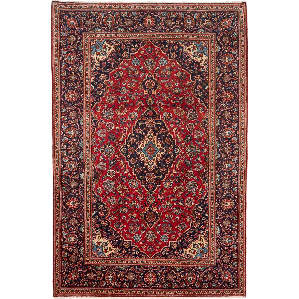 Tappeto Ardakan Persia marrone blu 200x302 Tappeto Ardakan Persia marrone blu 200x302