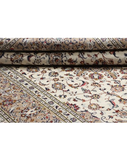 Tappeto Kashan Persia beige grigio 200x295