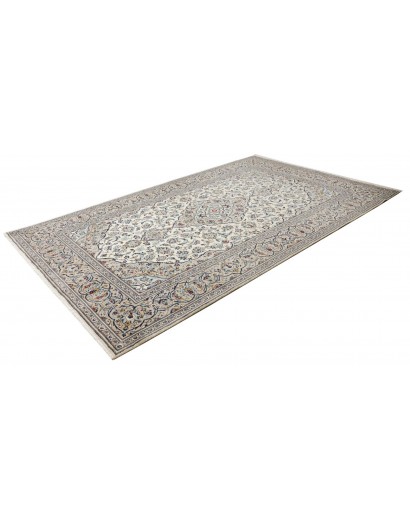 Tappeto Kashan Persia beige verde 202x322