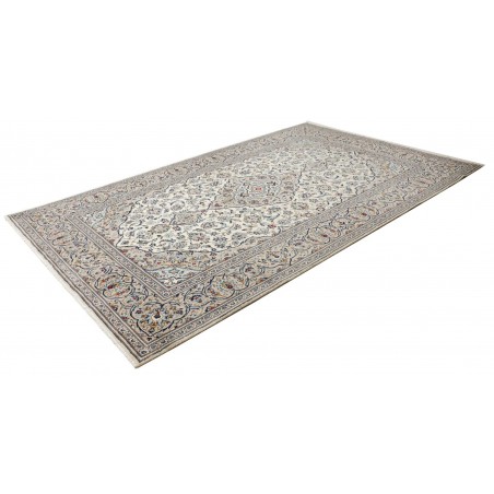 Tappeto Kashan Persia beige verde 202x322