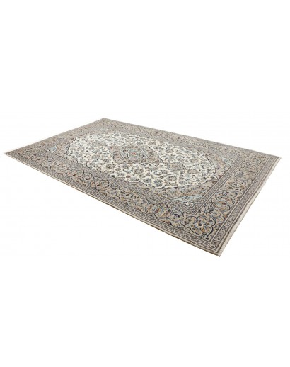 Tappeto Kashan Persia beige verde 202x322