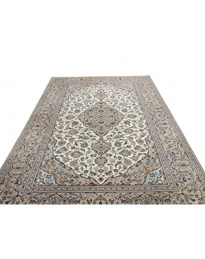 Tappeto Kashan Persia beige verde 202x322