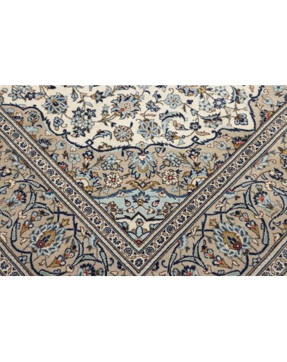 Tappeto Kashan Persia beige verde 202x322