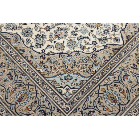 Tappeto Kashan Persia beige verde 202x322