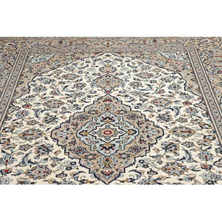 Tappeto Kashan Persia beige verde 202x322