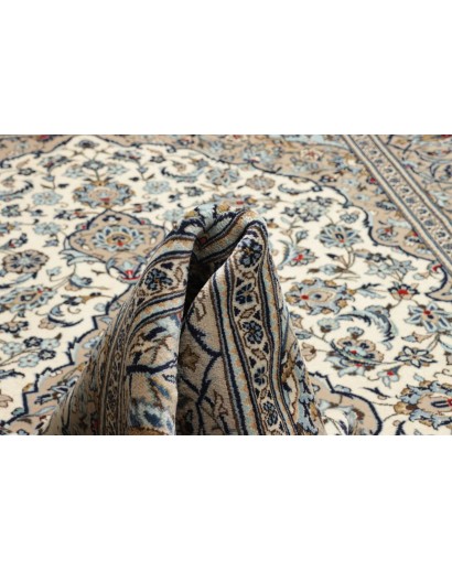 Tappeto Kashan Persia beige verde 202x322